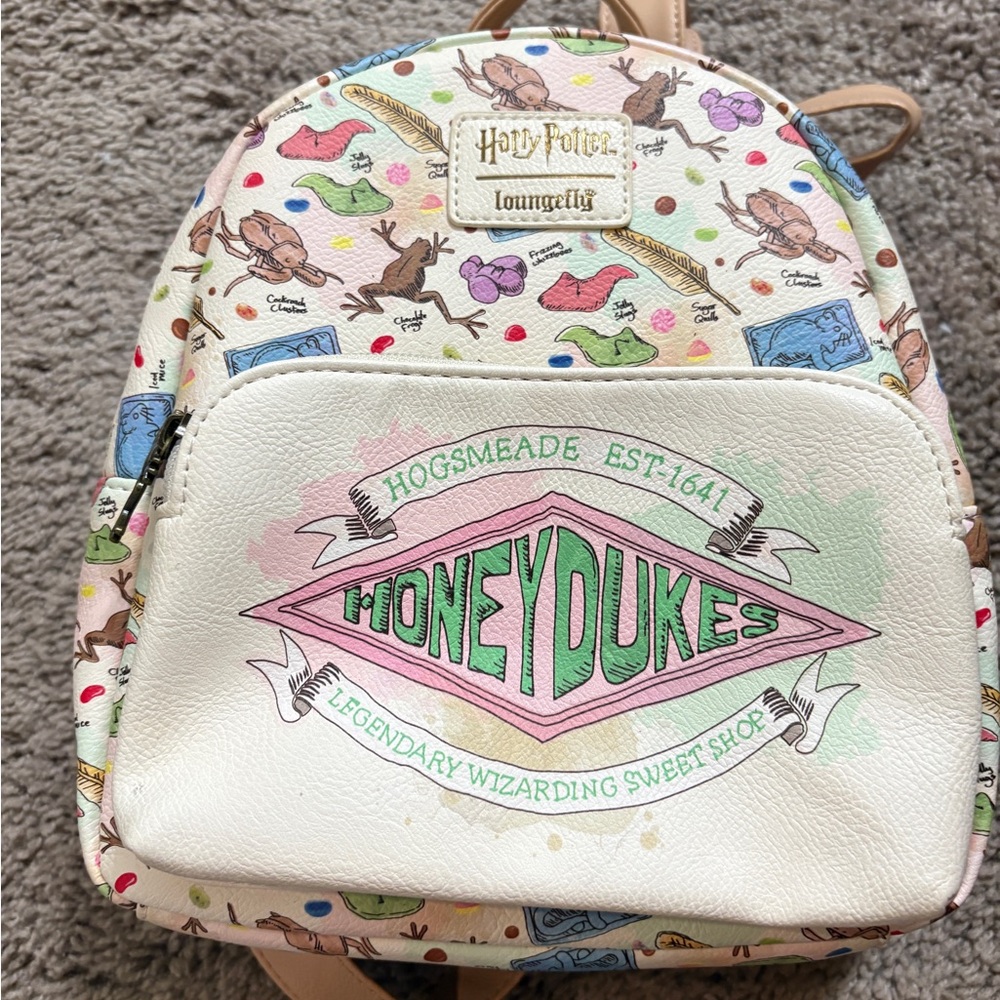 Loungefly Honeydukes Mini Backpack - Cream with Pastel Pink & Mint